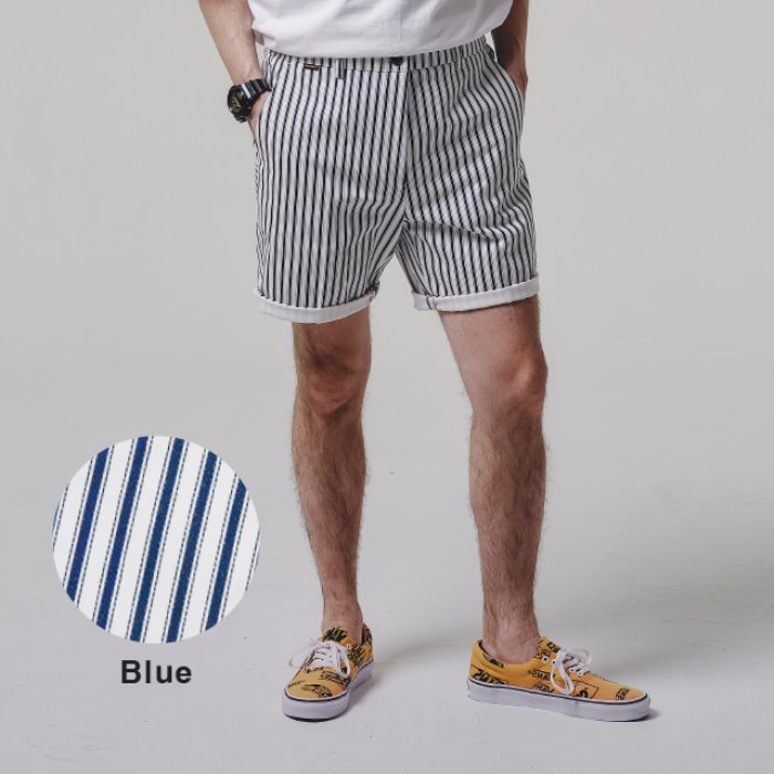 STRIPE shorts_BLUE